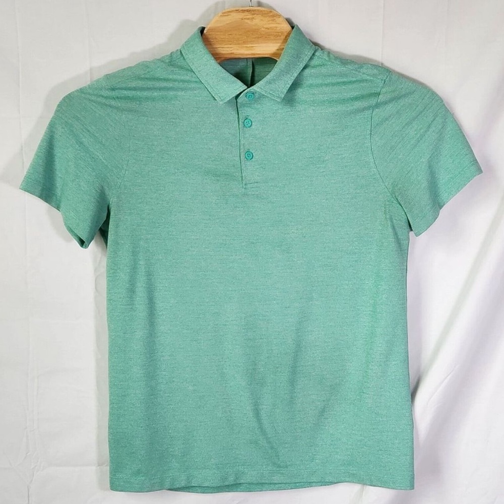 Lululemon Evolution Polo Short Sleeve Green